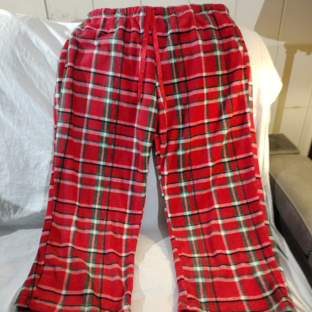 Red Plaid Pajama Pants
